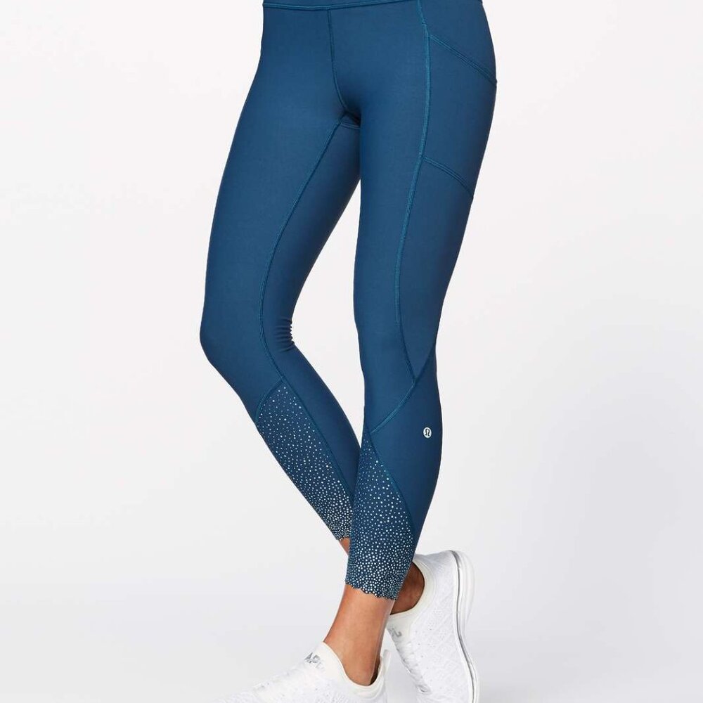 Lululemon Tight Stuff Tight II (25") in Night Tide (Teal) - Size 10